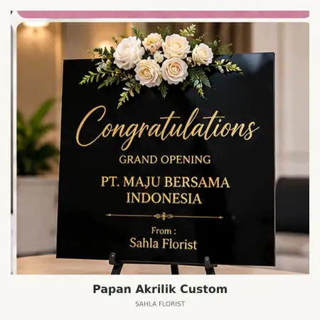Papan Bunga Akrilik Rs Hermina Tangerang